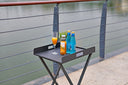 Aluminum Indoor Outdoor Tray Table - Gray