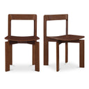 Daifuku - Dining Chair (Set of 2) - Brown - Moe's Home Collection - Chair Sets - Elite Enclave Home