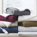 Fleece to Sherpa - Heated Throw - Blue - Serta - Heated Throws - Elite Enclave Home