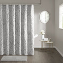 Odette - Shower Curtain - Silver - Madison Park - Shower Curtains - Elite Enclave Home