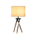LED Acrylic Tripod Table Lamp With White Shade - Silver