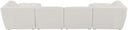 Miramar - 6 Piece Modular Sectional - Meridian Furniture - Stationary Sectionals - Elite Enclave Home