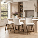Ava - Swivel Counter Stool - Vanilla Oat - Classic Home - Counter Height (24" - 27") - Elite Enclave Home