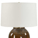 Rye - Glazed Table Lamp - Brown