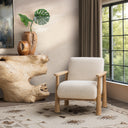 Caprice - Accent Chair - Light Beige / Natural - Classic Home - Arm Chairs - Elite Enclave Home