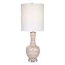 Chalice - Striped Table Lamp - Beige