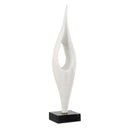 Fluid Drop - Stone Sculpture - White - Uttermost - Sculptures & Figurines - Elite Enclave Home