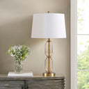 Zirconia - Faceted Brown Glass Table Lamp - Brown
