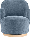 Clarita - Chenille Swivel Accent Chair - Meridian Furniture - Swivel Chairs - Elite Enclave Home