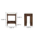 Ashby - Counter Stool - Beige - White - Moe's Home Collection - Counter Height (24" - 27") - Elite Enclave Home