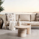 Sana - Outdoor Round Accent Table - Beige - Classic Home - Accent Tables- Elite Enclave Home