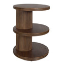Top - Tier Oval Walnut Side Table - Woodtone - Uttermost - Side Tables - Elite Enclave Home