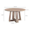 Tanya - Round Dining Table - Gray - Moe's Home Collection - Dining Tables - Elite Enclave Home