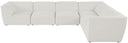 Miramar - 6 Piece Modular Sectional - Meridian Furniture - Stationary Sectionals - Elite Enclave Home