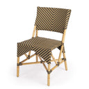 Faux Rattan Dining Chair - Brown
