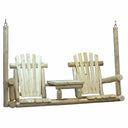 Wood Tete-A-Tete Porch Swing - Natural