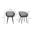 Piazza - Outdoor Chair (Set of 2) - Black - Moe's Home Collection - Chair Sets - Elite Enclave Home