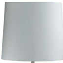Bedside Table Lamp With White Empire Shade - White - HomeRoots - Table Lamps - Elite Enclave Home