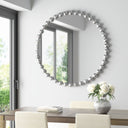 Marlowe - 36" Round Wall Decor Mirror - Silver - Madison Park Signature - Wall Mirrors - Elite Enclave Home