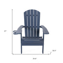 Heavy Duty Plastic Adirondack Chair - Navy Blue