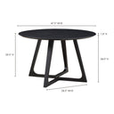 Godenza - Dining Table - Black Ash - Moe's Home Collection - Dining Tables - Elite Enclave Home