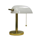 Hooded Table Lamp - Gold And White