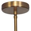 Gaia - 1 Light Watered Glass Pendant - Brass - Uttermost - Pendant Lighting- Elite Enclave Home
