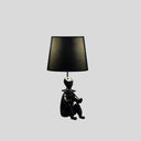 Sculptural Clown Phone Holder Desk Lamp - Black