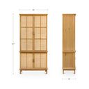 Seymour - Tall Cabinet - Natural - Moe's Home Collection - Accent Cabinets - Elite Enclave Home