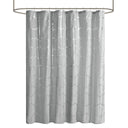 Raina - Printed Metallic Shower Curtain - Gray / Silver - Intelligent Design - Shower Curtains - Elite Enclave Home