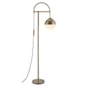 Crossed Floor Lamp - White And Brushed Bronze - HomeRoots - Floor Lamps - Elite Enclave Home