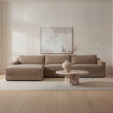 Farrow - Left Sectional - Taupe - Moe's Home Collection - Stationary Sectionals - Elite Enclave Home