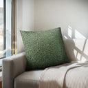 Tara - Solid Boucle Square Pillow - Green
