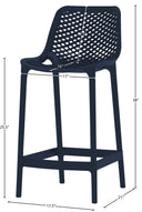 Mykonos - Outdoor Patio Stool (Set of 2) - Meridian Furniture - Stool Sets - Elite Enclave Home