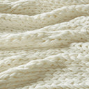 Chunky Double Knit - Handmade Throw - Ivory - Madison Park - Throws - Elite Enclave Home
