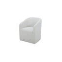 Sandy - Rolling Dining Chair - Off White - Moe's Home Collection - Arm Chairs - Elite Enclave Home
