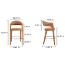 Martens - Bar Stool - Brown - Moe's Home Collection - Bar Height (28" - 30") - Elite Enclave Home