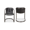 Freeman - Leather Dining Chair (Set of 2) - Onyx Black - Moe's Home Collection - Chair Sets - Elite Enclave Home
