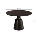 Myron - Dining Table - Dark Sheesham - Moe's Home Collection - Dining Tables - Elite Enclave Home