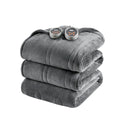 Heated Microlight to Berber - Blanket - Gray