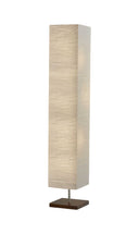 Two Light Column Floor Lamp With Rectangular Shade - White - HomeRoots - Floor Lamps - Elite Enclave Home