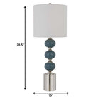 Modern Metal Table Lamps (Set of 2) - Blue