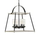 Edgecomb - 4 Light Indoor-Outdoor Pendant - Black / Gray