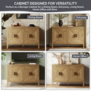 Paige - 2 Door Accent Cabinet With Adjustable Shelves - Natural - Madison Park - Accent Cabinets - Elite Enclave Home