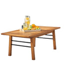 48" Solid Wood Outdoor Coffee Table - Natural