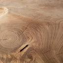 Sola - Handcrafted Teak Side Table - Beige