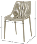 Mykonos - Outdoor Patio Dining Chair (Set of 2) - Meridian Furniture - Chair Sets- Elite Enclave Home