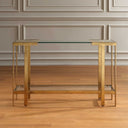 Kendrick - Glass Console Table - Gold
