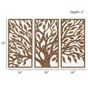 Birch Botanical - Two - Tone Panel Wall Decor Set - Tree Of Life - Madison Park - Wall Decor - Elite Enclave Home