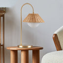 Laguna - Laguna Rattan Weave Table Lamp - Gold / Natural